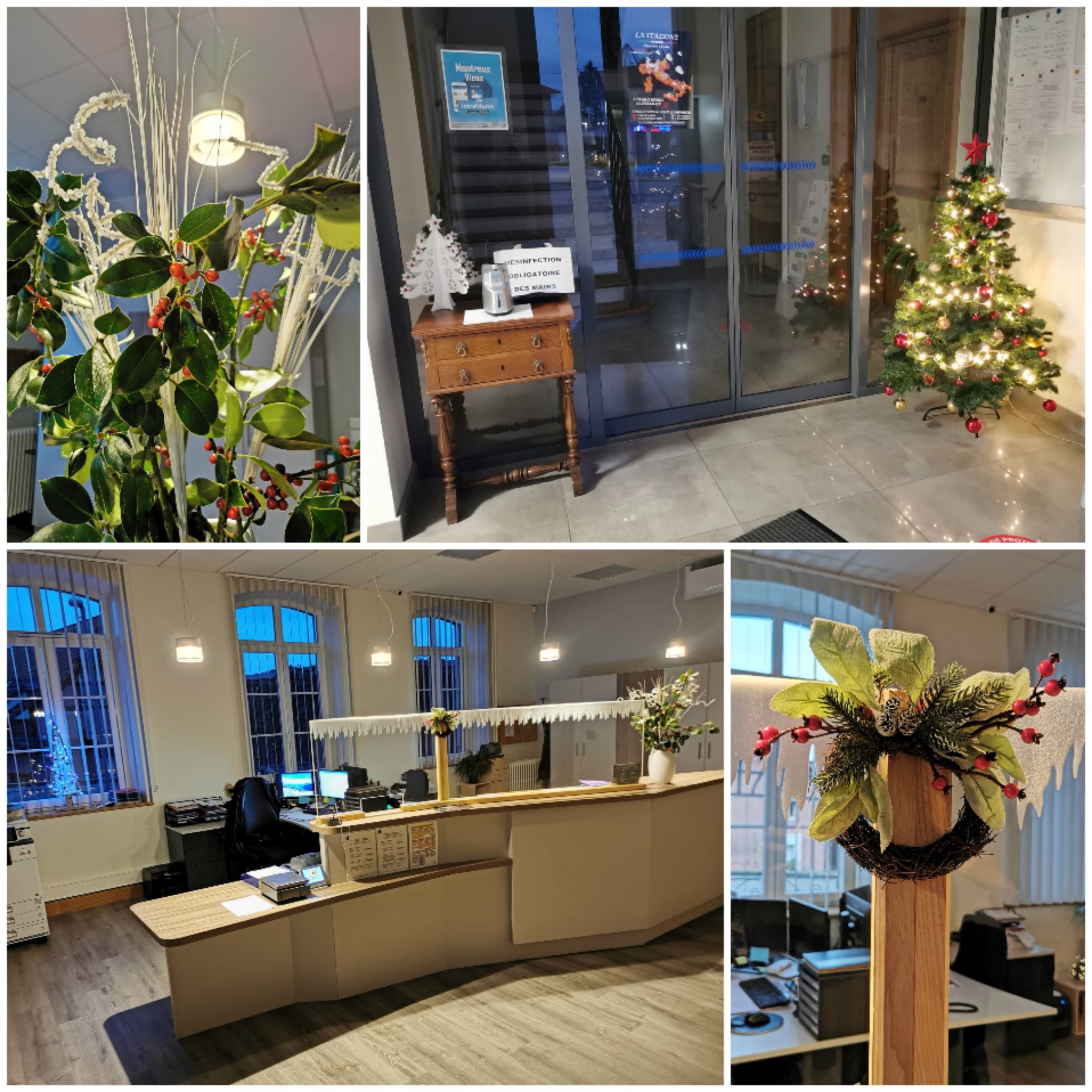 La fin d'année approche... La Mairie s'est parée aux couleurs de Noël !