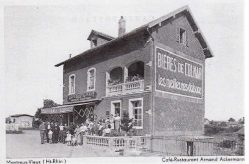 Café-Restaurant Armand Ackermann dans les années 30